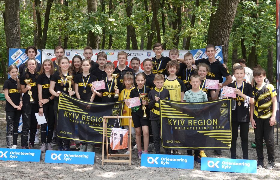 Орієнтувальники «Kyiv region O-team» вибороли на змаганнях 44 нагороди