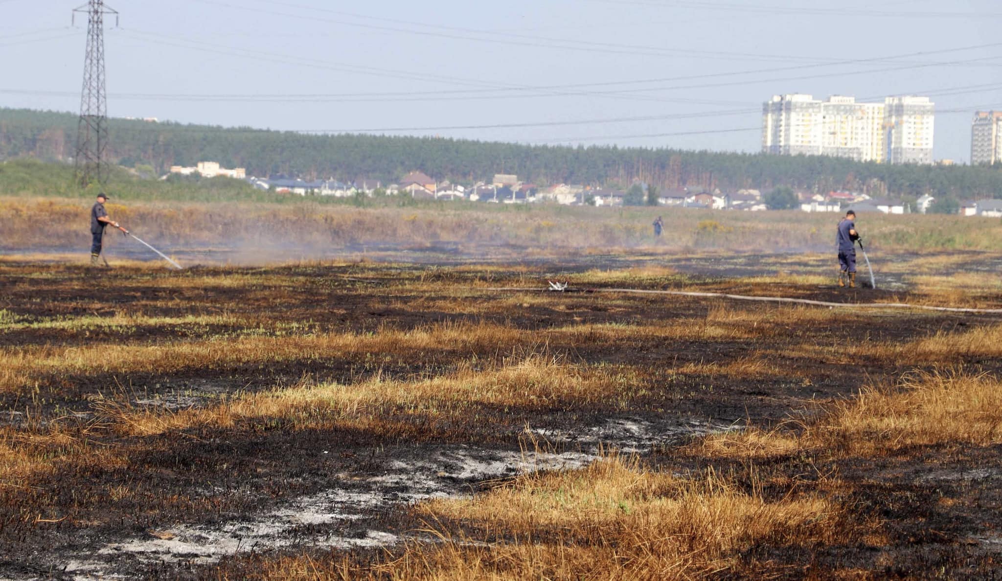 З початку 2024-го року в Бучанському районі загасили вже 57 підпалів